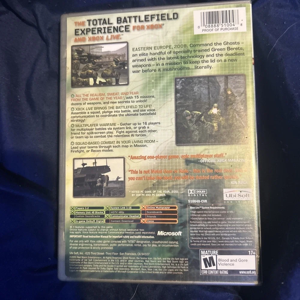 Tom Clancy's Ghost Recon‎ (Microsoft Xbox, 2002)